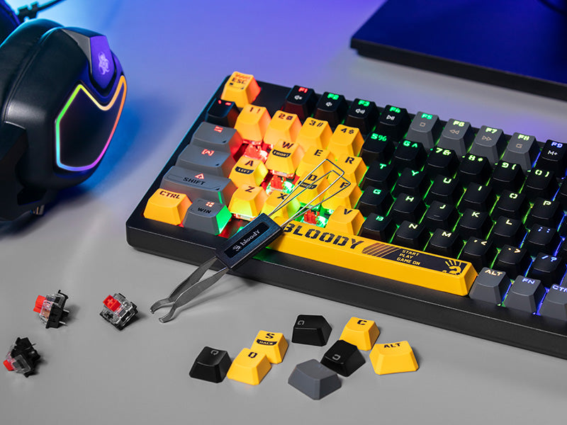 Compact mechanical keyboard with RGB - A4Tech Bloody S98