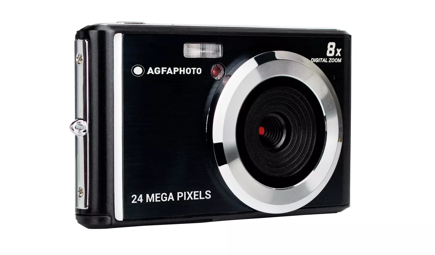 Digitālā kamera ar 24 MP sensoru un 8x tālummaiņu - AGFA DC5500 Black