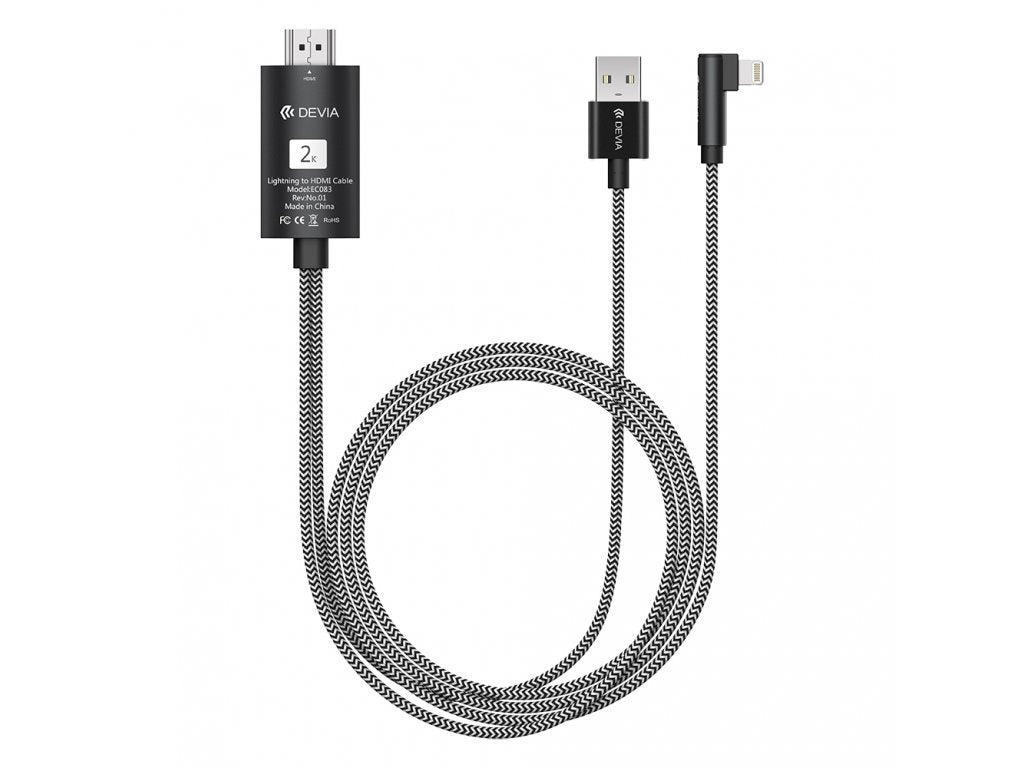 Devia Storm series HDMI Cable (HDMI to lightning) black