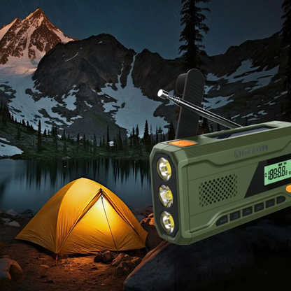 Dynamic FM radio with solar panel and SOS function - Manta RDI401G