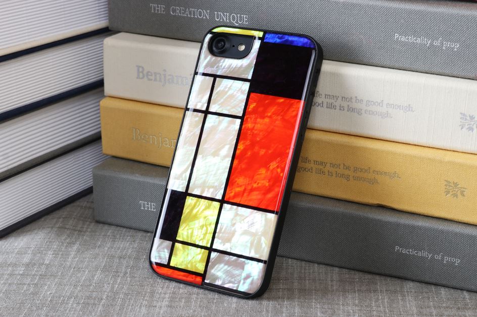 iPhone 8/7 case Mondrian Black iKins