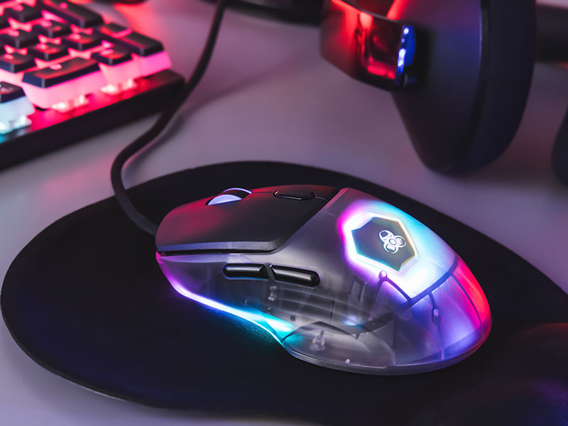 Gaming mouse with RGB lighting, Tracer Gamezone Neon