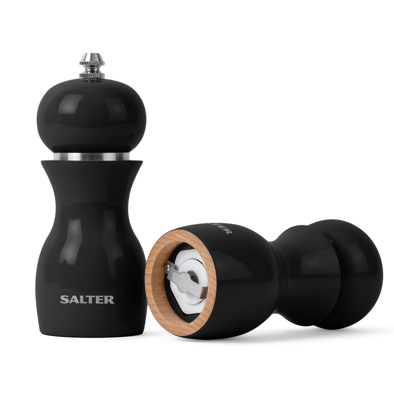 Salt and pepper mill with a glossy finish, Salter 7613 BKXRA