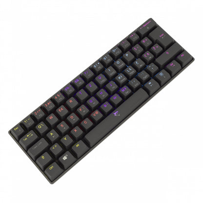 Compact gaming keyboard with blue switches, White Shark Shinobi GK-2022