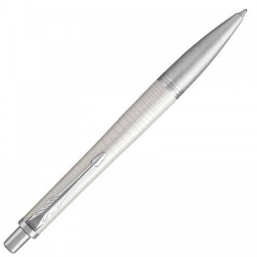 Parker Urban Premium Pearl Metal, stilīgs un izcils sniegums, izliektā dizaina pildspalva ar Parker tradīcijām