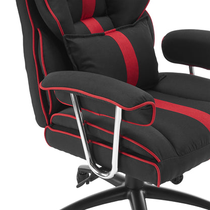 Gaming chair with fixed armrests White Shark LE MANS