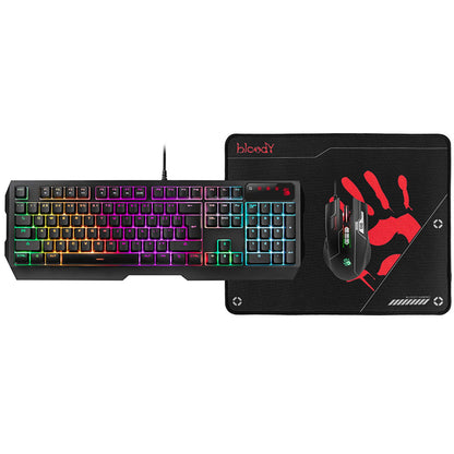 Mouse and Keyboard Set with RGB Lighting A4Tech Bloody B1700