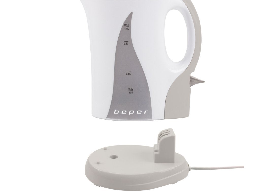 Cordless Electric Kettle 1L with Graduated Indicator - Beper BB.050