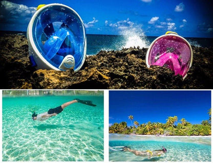 Free Breath Snorkeling Mask M2068G L/XL pink