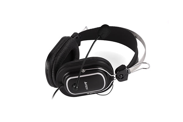 Binaural Headphones Black - A4Tech HS-50