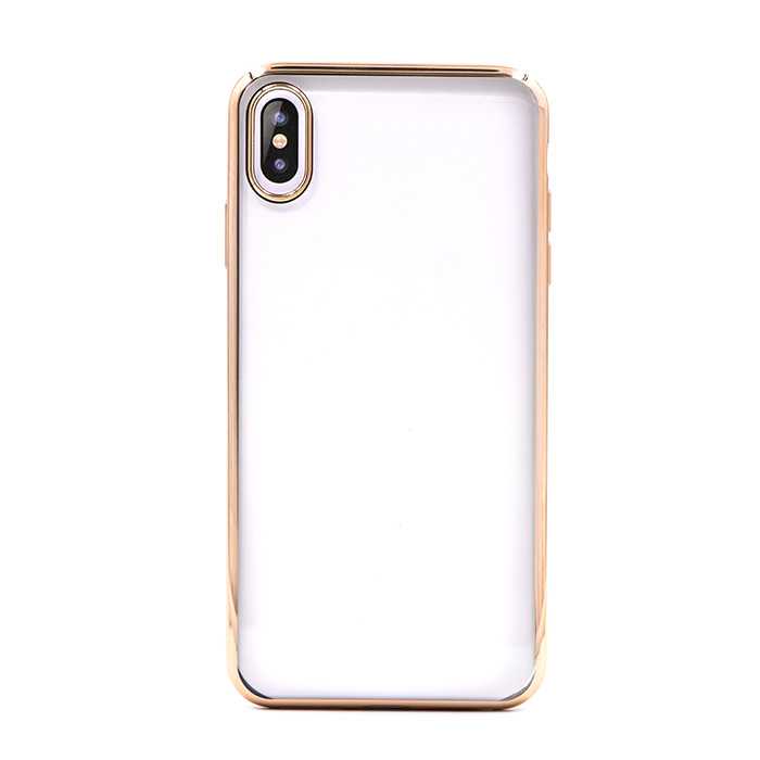 Чехол противоударный с блестками для iPhone XS Max Gold Devia