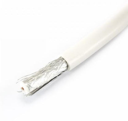 Coaxial cable 100M 7mm Sbox COAX-100 RG-6 white