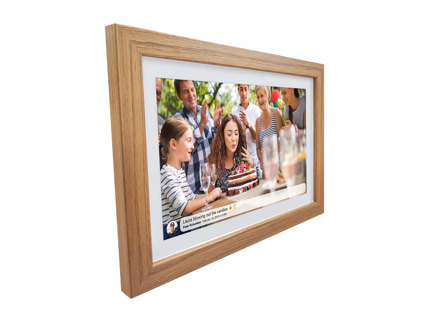 Smart Photo Frame with IPS Touch Screen, Denver PFF-1042LW MK2