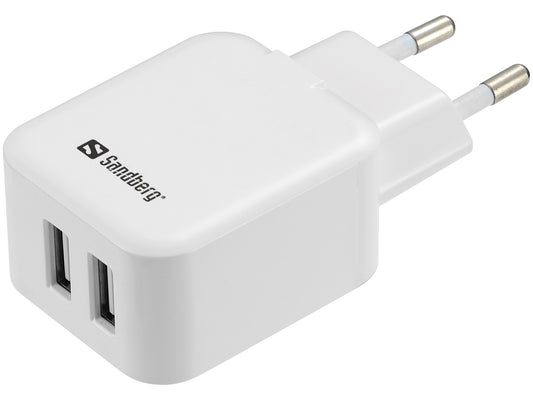 Sandberg 440-57 AC Charger Dual USB 2.4+1A EU 