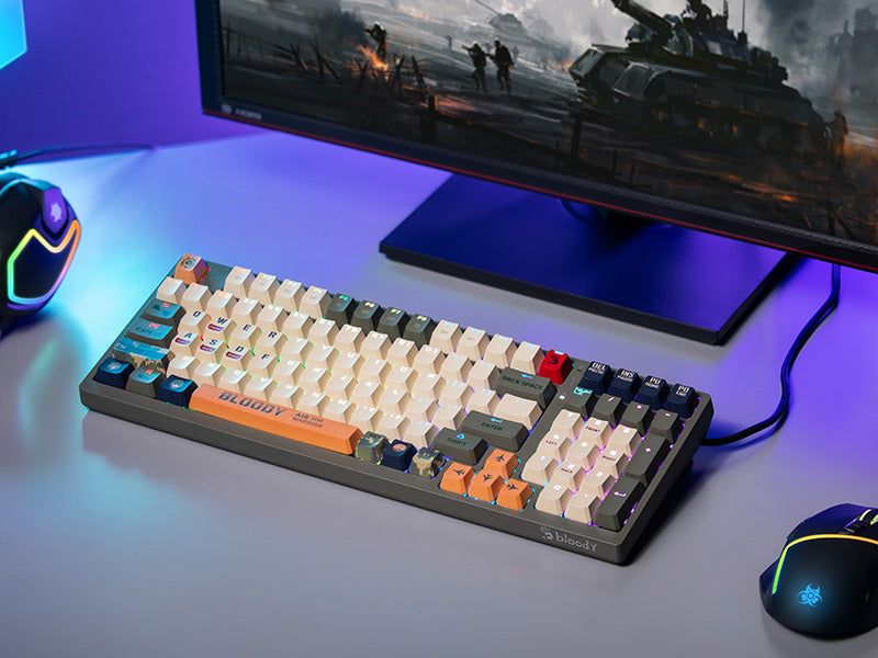 Compact Mechanical Keyboard with RGB Lighting A4Tech Bloody S98