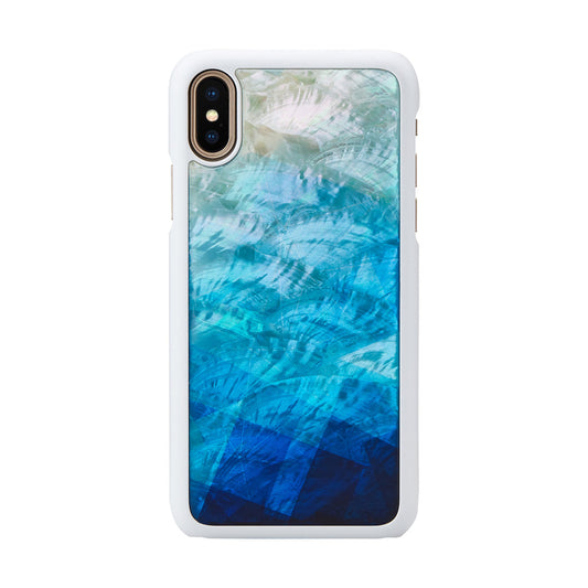 Viedtālruņa vāciņš "iKins" iPhone XS/S, zilā ezera balts, 73x144x11 mm