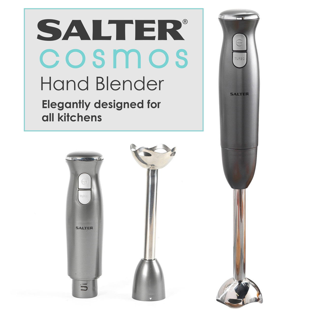 Powerful Hand Blender with 400W Motor Salter Cosmos