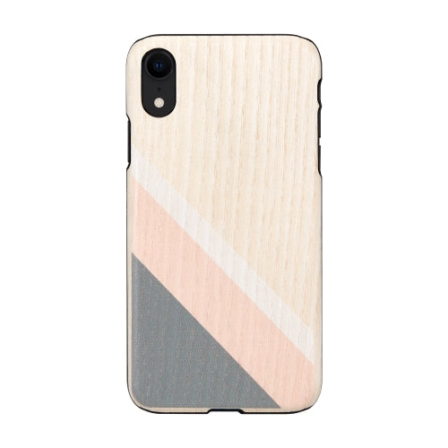 Чехол на iPhone XR, розовый/черный, MAN&amp;WOOD