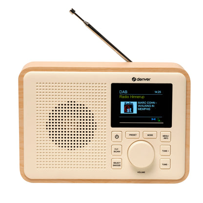 Digitālais radio ar Bluetooth un bioplastiku - Denver DAB-60LW