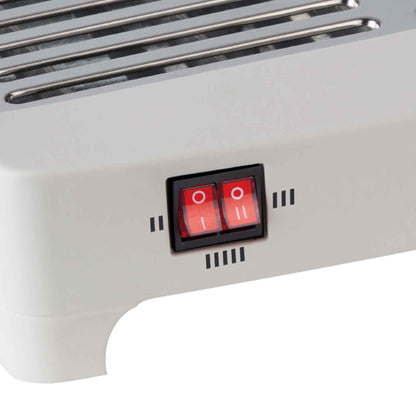 Flat horizontal toaster Jata TT5016 - stainless steel body, 5 quartz bars, large toasting surface