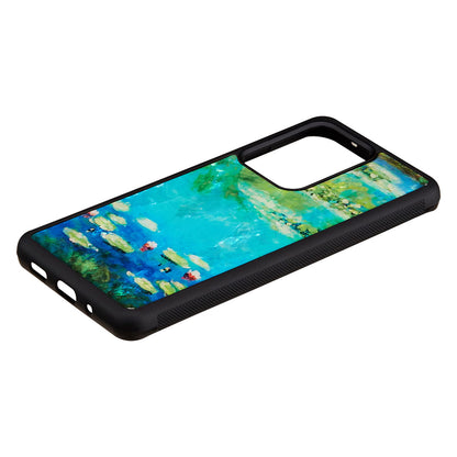 Samsung Galaxy S20 Ultra Black Case with Water Lily Design