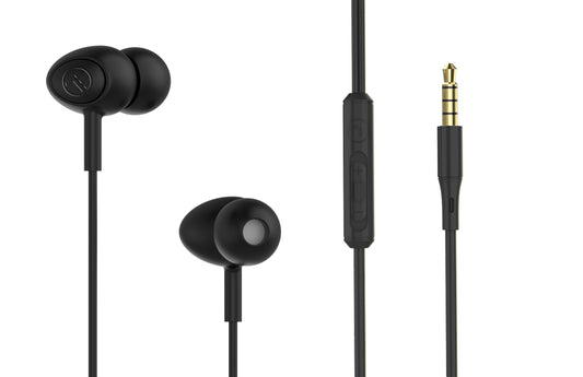 Tellur Basic Gamma Vadu In-Ear Austiņas ar Mikrofonu, Melns - Ergonomisks Dizains un Skaidra Skaņa