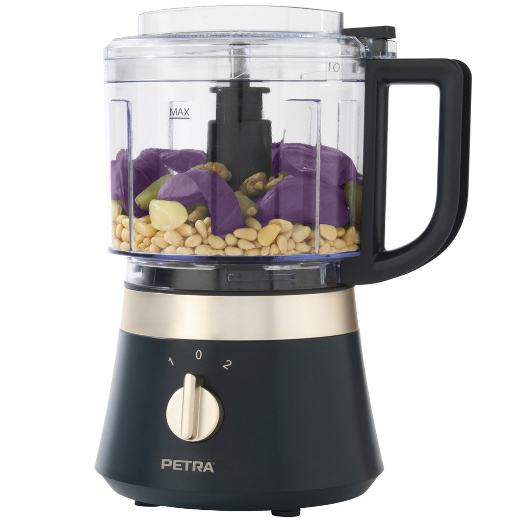 Petra PT5114BGRYVDE Food Processor blue grey/ soft gold