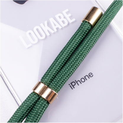 Ожерелье Lookabe для iPhone Xr золотисто-зеленое loo014