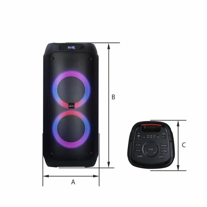 Bluetooth Skaļrunis Manta SPK0802B120, 120W, Bluetooth 5.0, USB/microSD/AUX