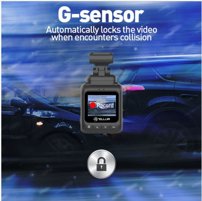 Car video recorder with FullHD 1080P and G-sensor - Tellur Dash Patrol DC1