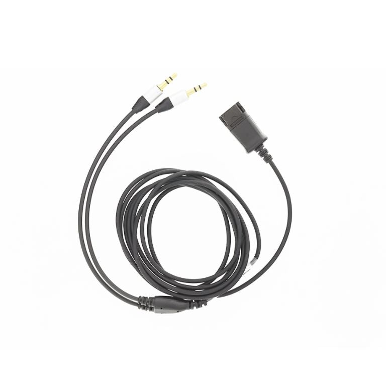Austiņu un mikrofonu adaptera kabelis ar QD, 2,2m, Tellur