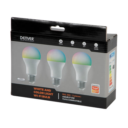 RGB Wi-Fi bulbs 3 pcs. - Denver SHL-350