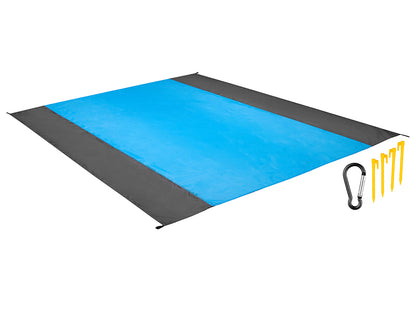 XXL beach rug Tracer 46972 - 200x210 cm, blue