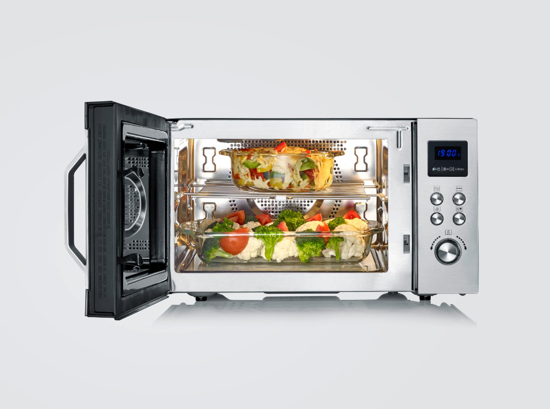 Innovative microwave oven with ceramic bottom Severin MW 7777