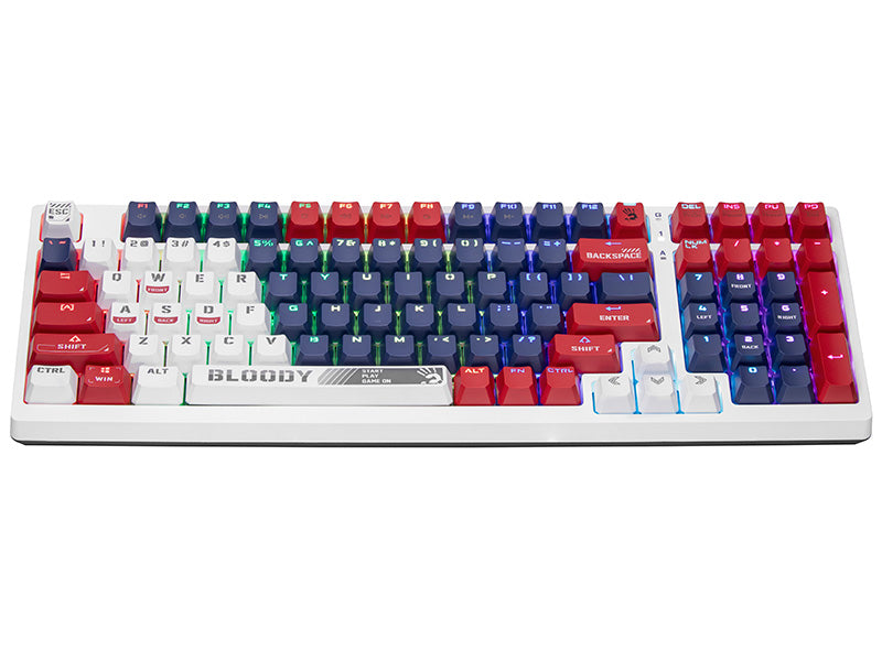 Kompakta mehāniskā tastatūra RGB A4Tech Bloody S98