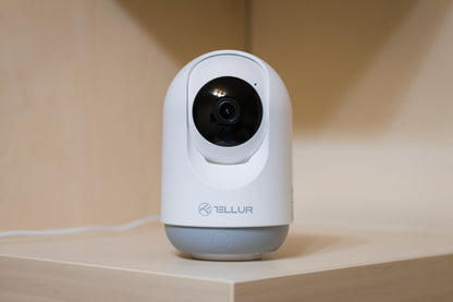 Tellur Smart WiFi Indoor Camera 3MP, UltraHD, Autotracking, PTZ white