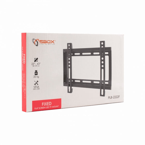 LED TV Bracket 23"-43" 35kg, Sbox PLB-2222F