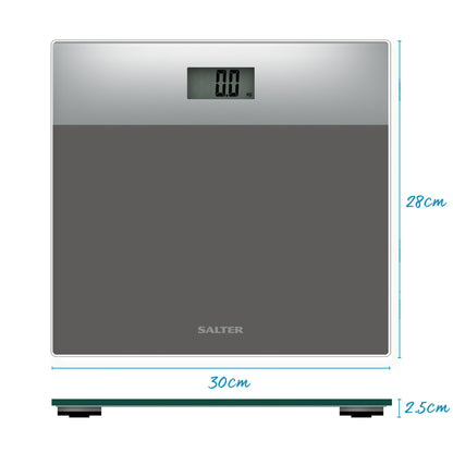 Digital glass bathroom scales Salter 9206, silver