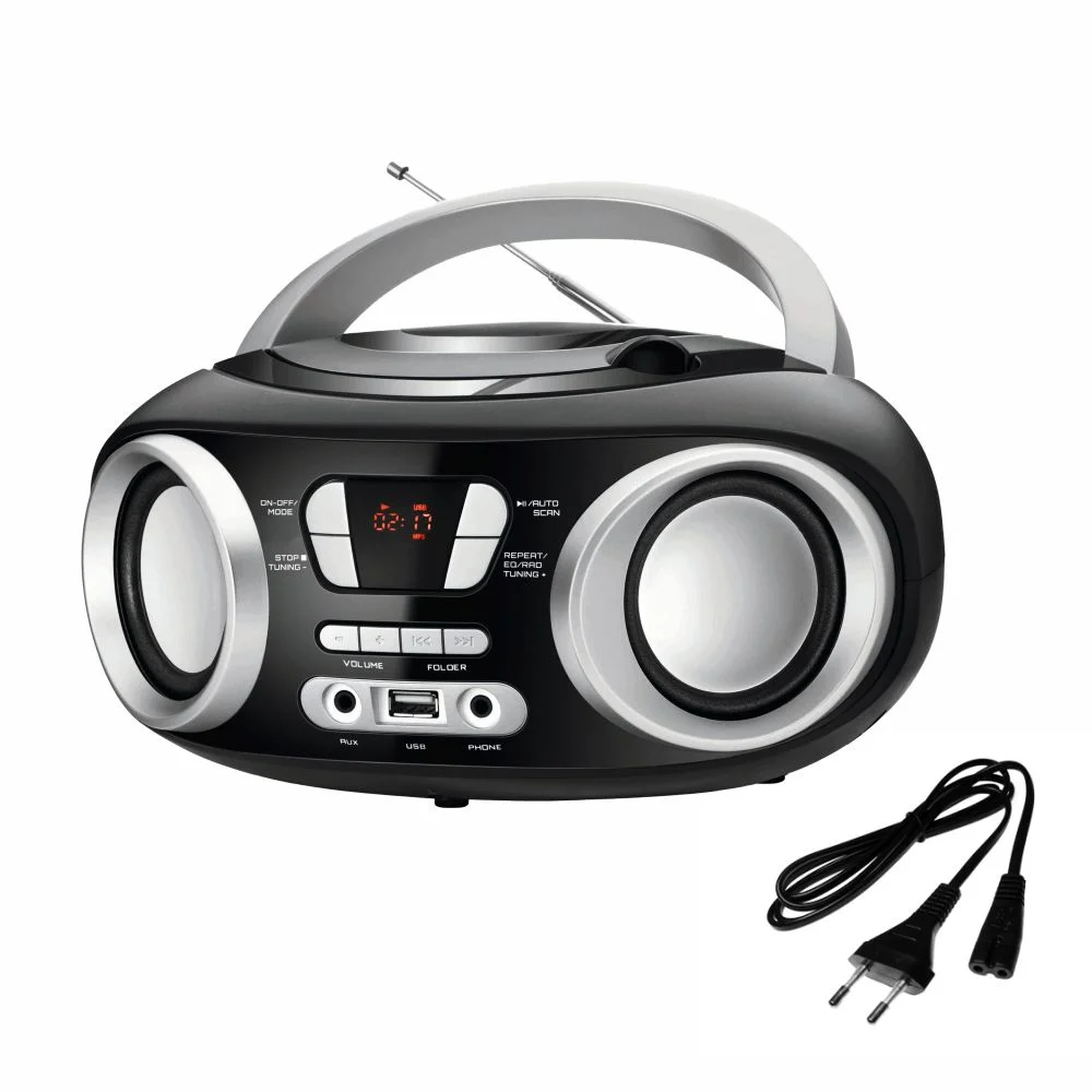 Bluetooth radio ar FM un USB, Manta MM9310BT CHILLI Melns