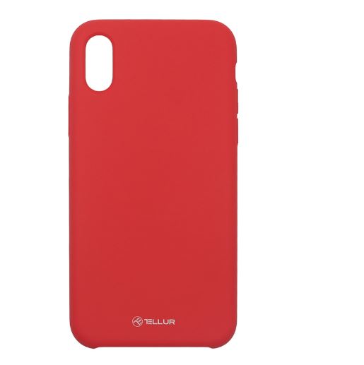 Šķidrā silikona vāciņš, sarkans, iPhone XS, Tellur