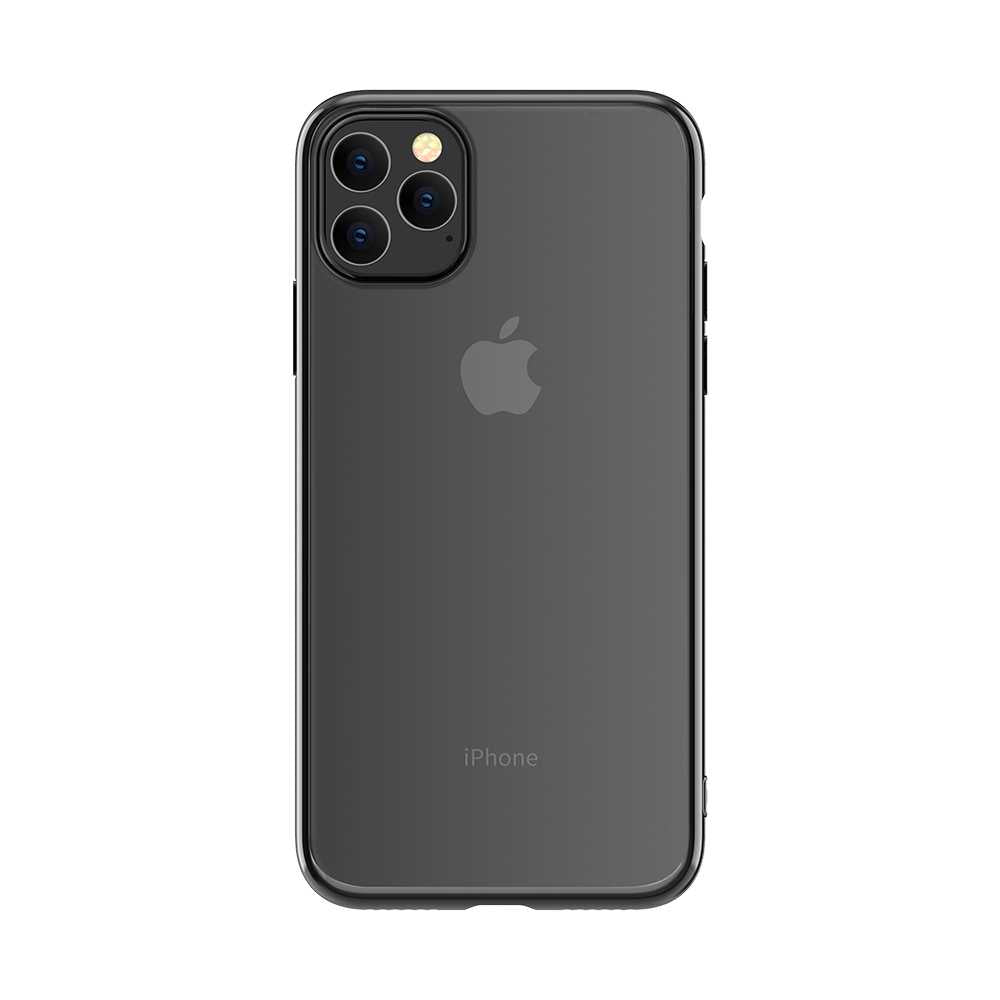 Черный противоударный чехол с блестками для iPhone 12 Pro Max, Devia