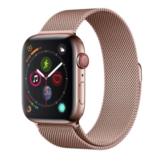 Apple Watch strap Milanese Loop 44mm, rose gold, Devia Elegant Series