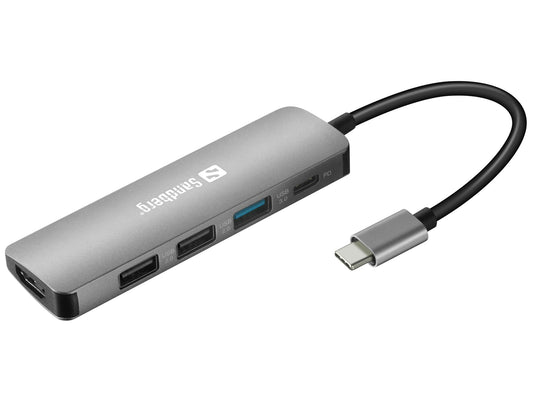 Sandberg 136-32 Док-станция USB-C HDMI+3xUSB+PD 100 Вт