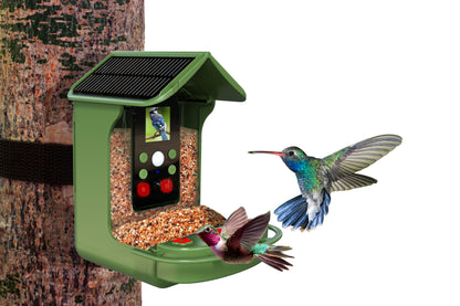 Bird feeder with LCD screen and solar battery Denver BFC-1200