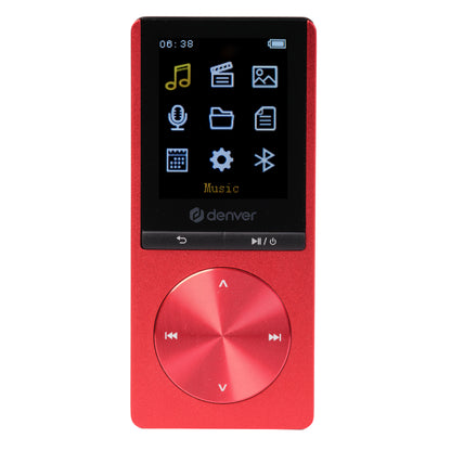 MP4 Player with Bluetooth, Denver MP-1820R Red