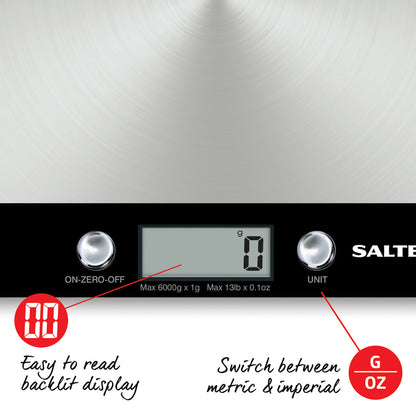 Salter 1241A BKDR Evo Digital Kitchen Scale black