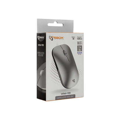 Sbox WM-113 Wireless Silver