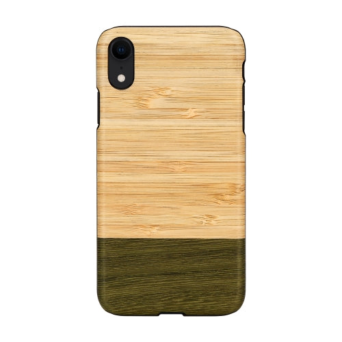 Чехол на iPhone XR из натурального бамбука, черный - MAN&amp;WOOD