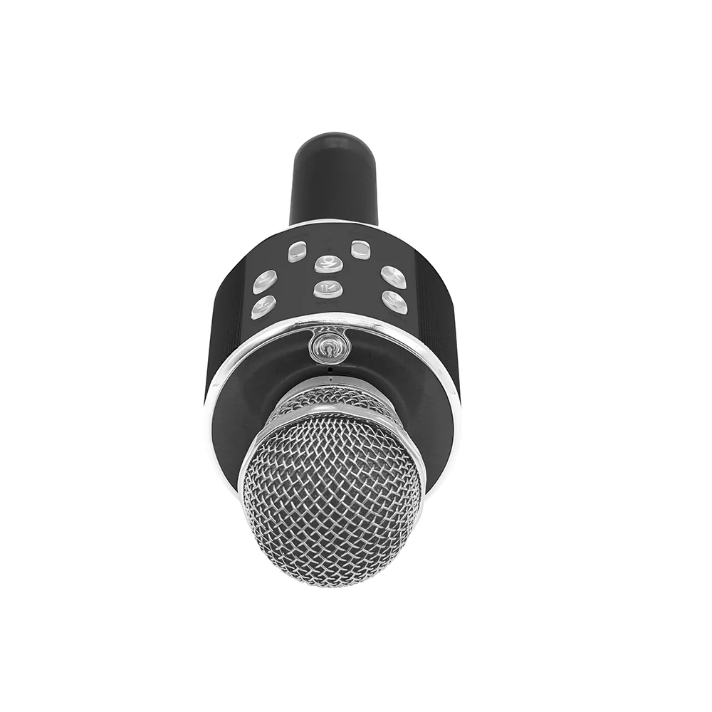 Wireless Bluetooth Karaoke Microphone with Speaker, 5W Power, Manta MIC12-BK Black