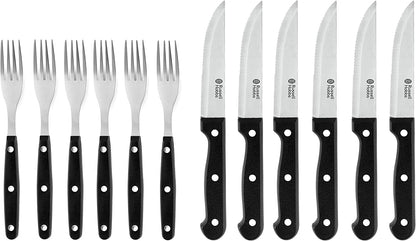 Russell Hobbs RH000432EU Steak knife and fork set 12pcs black